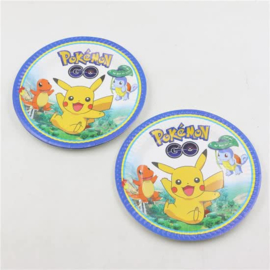 Pokemon verjaardags decoratie borden 10 stuks