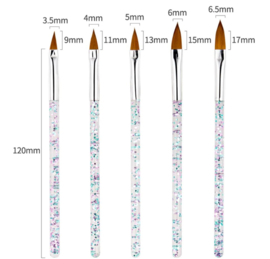 10-delige set nail art tool + penselen