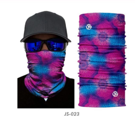 Motor bandana - colsjaal - buff sjaal - motor masker - ski masker - motor gezichtsmasker - ski gezichtsmasker - roze-blauw