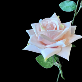 Kunstbloemen roos roze 63 cm - 3 bloemen