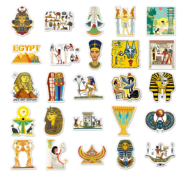 50 stuks stickers Egypte tot 8.5 cm