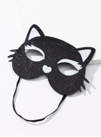 Masker kat zwart wit voor volwassenen