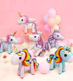 5 stuks unicorn - eenhoorn ballonnen 58 cm