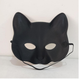 Masker kat zwart wit voor volwassenen