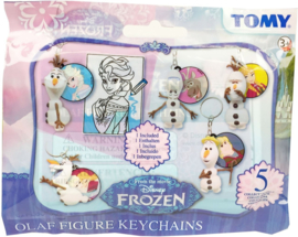 6 stuks Frozen blingbag Olaf sleutelhanger