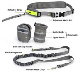 Handsfree Jogging reflecterende honden riem