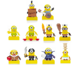 6 stuks Mega Blocks Minions verzamelfiguren in zakje