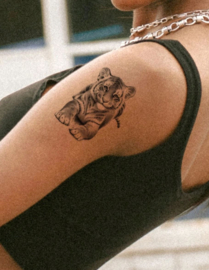 Tattoo transfer tijger - tijdelijke tattoo