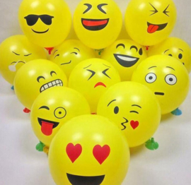 30 stuks ballonnen emoji