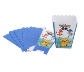 6 stuks Pokemon popcorn bakjes