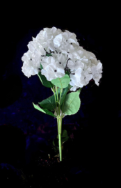 Kunstbloemen Hortensia wit 48 cm