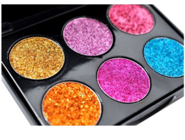 Palet glitter oogschaduw multicolor