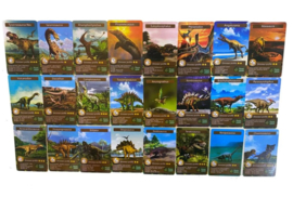55 stuks dinosaurus informatie kaarten (Engels)