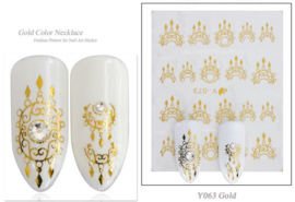 30 velletjes 3d nagelstickers / nail art / goud zilver