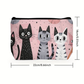 Etui katten 22 x 14 cm