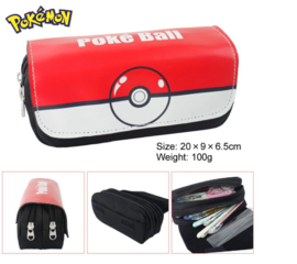 Pokemon etui rood-wit 20x9x6.5 cm