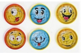 24 stuks smiley geduldspelletjes / uitdeelcadeautjes