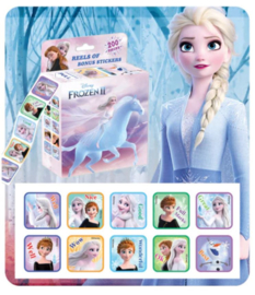 200 stickers op rol in display doosje Frozen