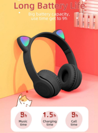 Bluetooth kinder koptelefoon met lichtgevende oortjes