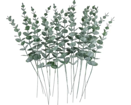 10 stuks kunstplant Eucalyptus Stengels 38 cm