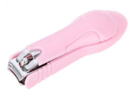 RVS manicure nagelknipper roze