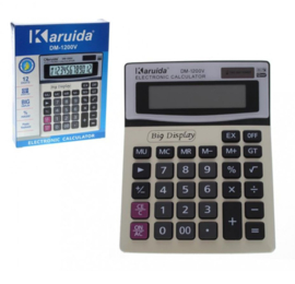 Elektronische rekenmachine met digitaal display  19x15 cm