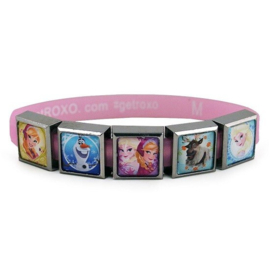 Frozen armband met 5 verwisselbare charms