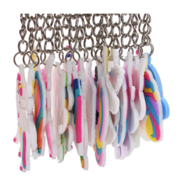 10 stuks sleutelhangers unicorn - eenhoorn - uitdeelcadeautjes