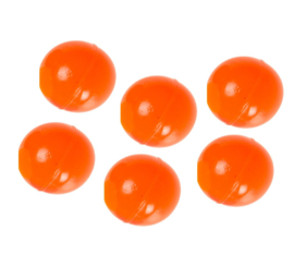10 stuks stuiterballen oranje 3 cm