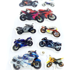 12 stickervellen motors - motorfietsen - motor