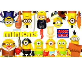 6 stuks Mega Blocks Minions verzamelfiguren in zakje