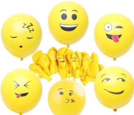 30 stuks ballonnen emoji