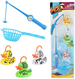 Vissspel Blauw 35 Cm met eendjes