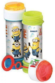 6 stuks bellenblaas Minions party 60 ml met geduldpel - uitdeelcadeautjes