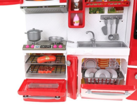 Complete keuken voor bijv. barbie met 47 accessoires