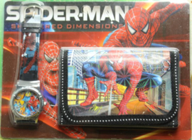 Cadeauset horloge + portemonnee Spiderman