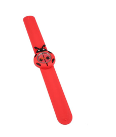 Kinderhorloge / klaparmband lieveheersbeestje