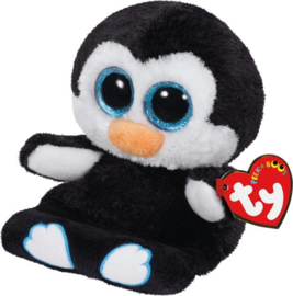 TY Pluche Pinguin met Glitter ogen Smartphonehouder Penni 15cm