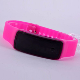 LED Sporthorloge - Horloge - Rubber - roze