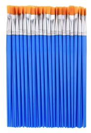 50 stuks penselen blauw