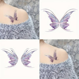 Tattoo magische vlinder vleugels