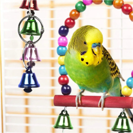 Pakket met 10 stuks kleurrijk vogelspeelgoed - parkieten en kleine papegaaien