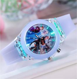 Lichtgevende Kinderhorloge Frozen blauw