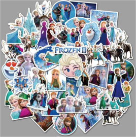 50 stuks Frozen stickers 6 tot 12 cm