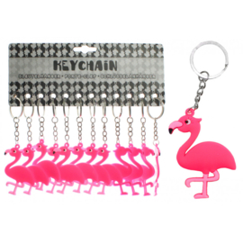 12 stuks flamingo sleutelhanger