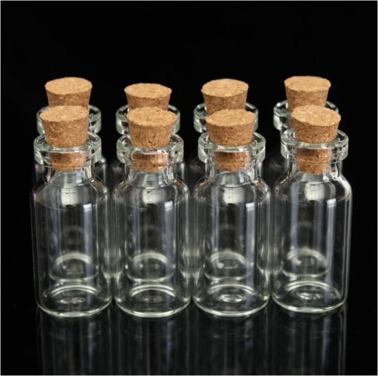 Ithaca belediging hangen 25 stuks glazen mini flesjes met kurk | Hobby | Welkom in onze webshop van  Pippa - voordelige en hippe artikelen
