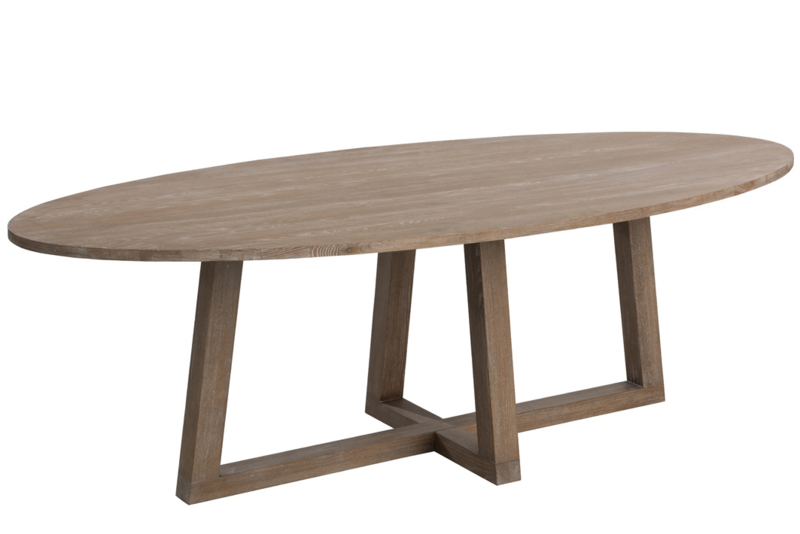 EETTAFEL OVAAL HOUT MOKA L Eettafels BBB Decorations