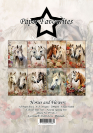 PFA133 Paper Favourites A5 Horses and Flowers