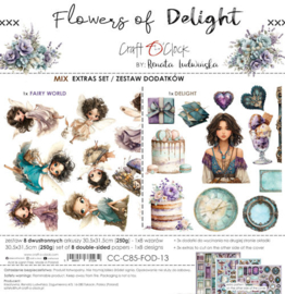 CC-C85-FOD-13 Extras Set Mix 30x30 cm Flowers of Delight - pakketpost!!!