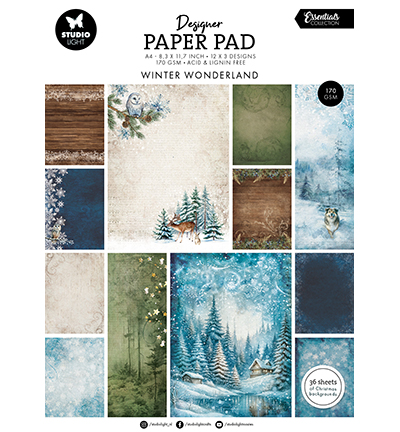 SL-ES-DPP338 - Designer Paper Pad Winter wonderland Essentials nr.338